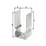 Gah-Alberts Ancre poteau U T451 galv C à chev.71x150