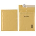 Herlitz A/1 Lot de 4 pochettes en papier bulle Film intérieur en polyuréthane Emballé sous vide 15 x 21 cm marron