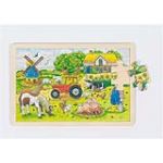 Goki 57891 - Puzzle La ferme des meuniers 24 pièces