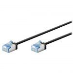 Goobay C&acirc;ble RJ45 Slim Cat 6a U/FTP - Noir - 15 m