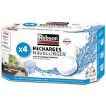 Rubson Recharge universelle absorbeur d'humidité Basic - Boite de 4
