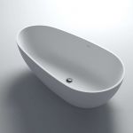 COCOON 180 - Baignoire ilot en Solid Surface 180 x 90 x 56(h) cm
