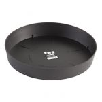 Plastiken Plateau 28 cm - Pour pot de fleurs 38 cm - Anthracite