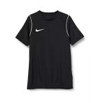 Nike Park20 Top SS T-Shirt Mixte enfant, black/White/White, FR : M (Taille Fabricant : M)
