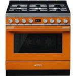Smeg CPF9GP - Cuisinière mixte gaz 6 foyers avec four électrique