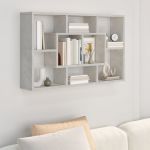 VidaXL &Eacute;tag&egrave;re murale Gris b&eacute;ton 85x16x52,5 cm Bois d'ing&eacute;nierie