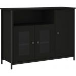 VidaXL Buffet noir 100x35x75 cm bois d'ing&eacute;nierie 835509