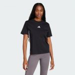 Adidas T-shirt Essentials Cotton 3-Stripes manches courtes noir blanc femme - S
