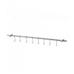 Kingrack Cuisine Support Mural,barre de suspension,Porte-Casseroles Mural de Suspension,Porte-Casserole Mural,Barre Ustensile,Porte-Casseroles Mural de Suspension,570mm x 1