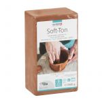 Glorex Argile souple Soft-Ton, 2,5kg, Terre cuite