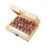 Silverline Coffret de 12 fraises à défoncer TCT Queue de 12 mm - 251591