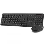 Subblim Pack Business Slim Clavier et Souris Sans Fil Noir