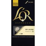 L'OR Espresso Or Jaune Intensité 9 Pack de 10 Capsules en Aluminium Compatibles avec Les Machines Nespresso