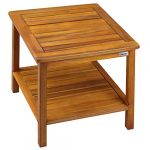Deuba Mobilier de Salon - desserte Table d'appoint en Bois - Table Jardin Salon Acacia
