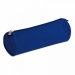 Clairefontaine 8111C - Trousse ronde Basic, en tissu polyester, coloris bleu