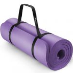 TRESKO Tapis d'exercice fitness yoga pilates gym, en Mousse NBR (190 x 100 x 1,5cm) Pourpre
