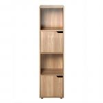 Calicosy Meuble 4 cases 2 portes H120 cm - Bois clair - MODU