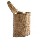 Calicosy Panier à Linge d'Angle en Jacinthe d'Eau - H66 cm