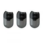 Faber-Castell 205005 Double taille-crayon 183500, couleur du boîtier: noir/transparent, lot de 3