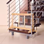 Trixie Barrière intérieure chiens - hêtre clair - 63 à 108 cm