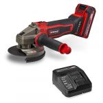 Einhell Meuleuse d&rsquo;angle sans fil TE-AG 18/125-2 Li (1 x 4,0 Ah) Power X-Change (18 V, disques &Oslash; 125 mm, profondeur de coupe 33 mm, protection de coupe, sans disque de coupe, avec batterie 4,0 Ah)