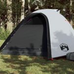 VidaXL Tente de camping 4 personnes blanc 267x272x145 cm taffetas 185T