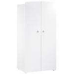 Sauthon New Basic - Armoire b&eacute;b&eacute; 2 portes boutons boule