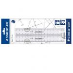 Staedtler Règle Plate Plastique Droitier Gaucher Transparent 30 cm