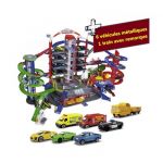 Majorette Super City Garage 128 cm largeur 78cm hauteur + 6 voitures et 1 train