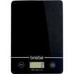 Briebe - KW1163 Balance de Cuisine Num&eacute;rique, Haute Pr&eacute;cision 1g Poids jusqu'&agrave; 5kg Fonction tare Noir