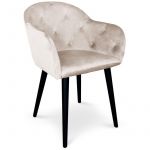 No Chaise / Fauteuil Honorine Velours Beige