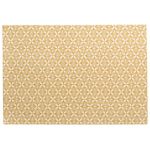 Winkler Set de table en coton jaune 33x48