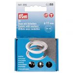 Prym Oeillets avec rondelles - Argent&eacute; - 11 mm - 20 pcs