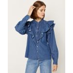 Chemise à pressions Somuia bleu wash