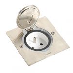 Legrand 089700 Caisse IP44 sol et meubles, 2 modules, inox