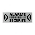 Signaletique.biz France - Autocollant Alarme Maison - Alarme S&eacute;curit&eacute;, lot de 14 autocollants dissuasifs, Adh&eacute;sif alarme maison aspect alu bross&eacute;