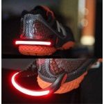 Clip Lumineux - Clip Lumineux pour chaussures, de coloris noir, mixte. Systeme lumineux de protection pour la pratique de sports ext&eacute;rieurs comme le running ou le cyclisme, par temps sombre. Il se fixe a l'arriere de la chaussure, &eacute;clairage clignotant ou