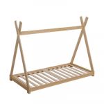 Lit 190 x 90 cm TIPI Bois naturel