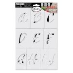 Aladine Pochoir D&eacute;co 3 pcs 20 x 30 cm Alphabet