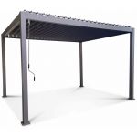 Alice's Garden Pergola Bioclimatique Gris Anthracite – Triomphe – 300x400cm. Aluminium. à Lames orientables