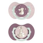 Difrax Sucette dynamique Nuit & Jour ROSE