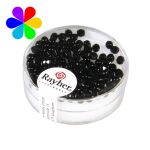 Rayher Perles verre irisée - noir 3mm