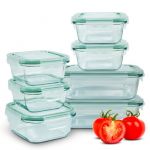 Ensemble de boite de conservation en verre 7 pi&egrave;ces Classbach C-FHD4010G - Transparent/Vert
