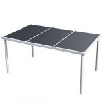 VidaXL Table de salle à manger d'extérieur 150 x 90 x 74 cm Noir