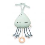 Hauck Peluche Musical Bebe Cuddle N Sleep à Accrocher, Doudou avec Boite a Musique Amovible avec Berceuse de Brahms (Durée 2min) - Méduse