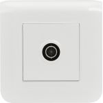 Legrand Prise TV simple Mosaic - Complet - Blanc