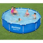Bestway Piscine Steel Pro en Acier, PP 305x76 cm parois latérales 3 plis en PVC et polyester 4678 L