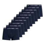 Jack & Jones Lot de 10 boxers unis Bleu Marine - Taille L;M;S;XL;2XL