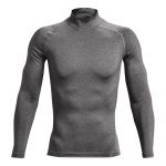 Under Armour Baselayer &agrave; col montant et manches longues HeatGear Armour pour homme Gray - Taille MD
