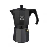 Cecotec Cafetière italienne Cumbia Mokclassic 600 Black, 300 ml, en aluminium avec une capacité de 6 tasses de café de couleur noire, adaptée à tous types de cuisines et facile à nettoyer